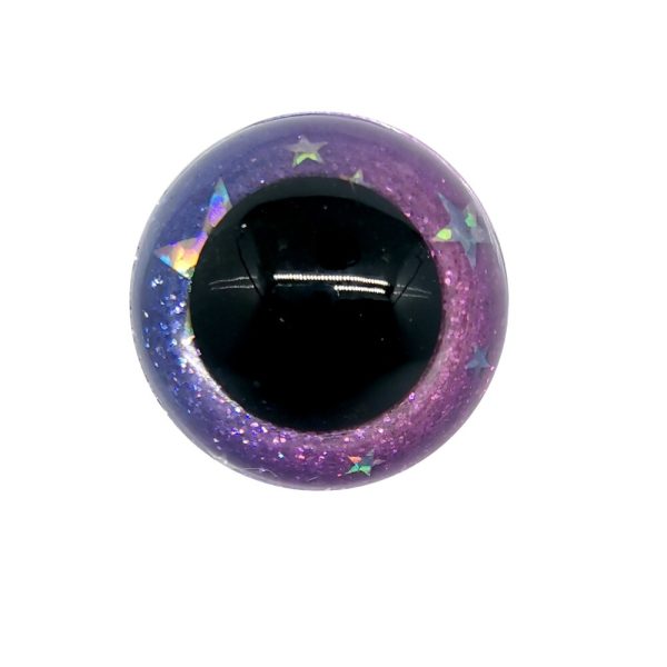 20pcs 14mm-30mm round plastic clear toy safety eyes glitter Nonwovens hard washer for plush doll findings-size option - Image 2