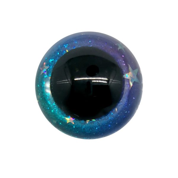 20pcs 14mm-30mm round plastic clear toy safety eyes glitter Nonwovens hard washer for plush doll findings-size option - Image 3