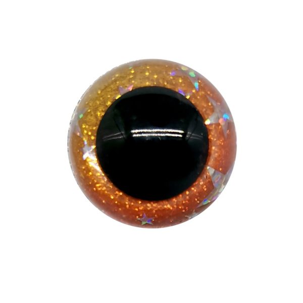 20pcs 14mm-30mm round plastic clear toy safety eyes glitter Nonwovens hard washer for plush doll findings-size option - Image 5