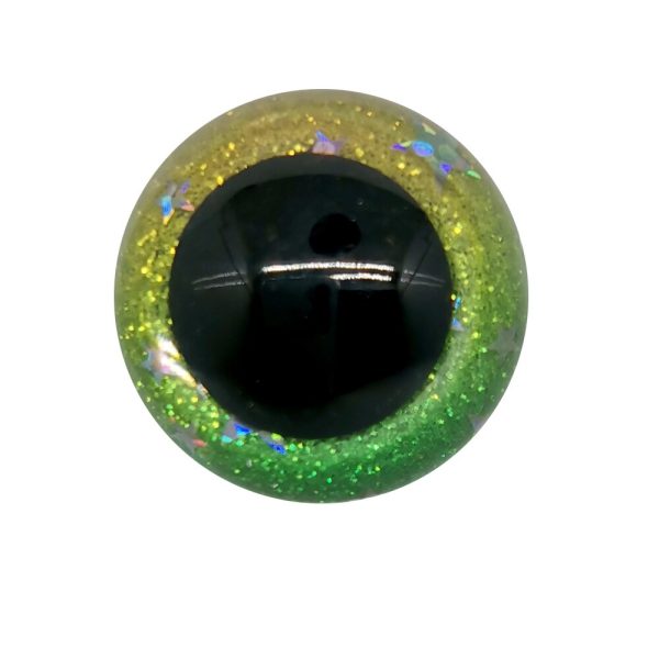 20pcs 14mm-30mm round plastic clear toy safety eyes glitter Nonwovens hard washer for plush doll findings-size option - Image 6